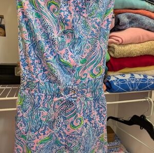 Lilly Pulitzer Pink and Blue Patterned Dress